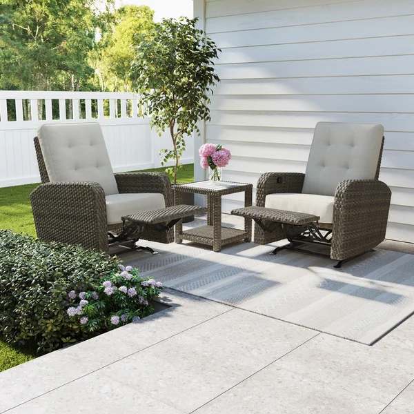 Thomasville Barela 3-Piece Glider Recliner Set