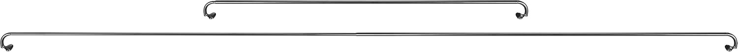 Adjustable Room Darkening Blackout Curtain Rod, 48" to 88", Nickel