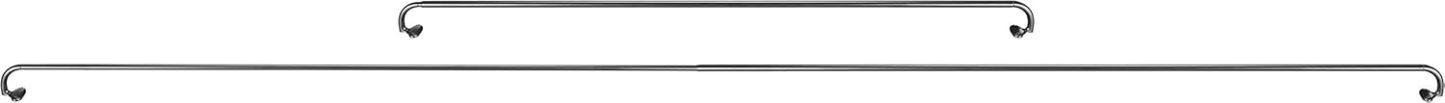 Adjustable Room Darkening Blackout Curtain Rod, 48" to 88", Nickel