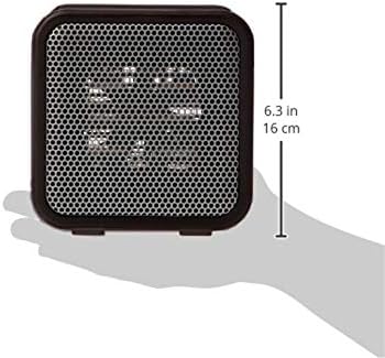 Ceramic Space Heater, Mini Heater for Office Desk, Portable Tent Heater for Camping (Indoor Use), With Tip-Over Protection, Lightweight (1.4 LBS), Pink, 5.8"D x 3.4"W x 6"H