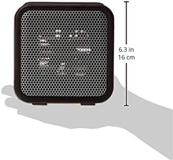 Ceramic Space Heater, Mini Heater for Office Desk, Portable Tent Heater for Camping (Indoor Use), With Tip-Over Protection, Lightweight (1.4 LBS), Pink, 5.8"D x 3.4"W x 6"H