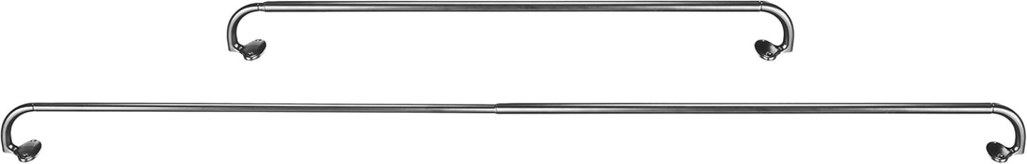 Adjustable Room Darkening Blackout Curtain Rod, 48" to 88", Nickel
