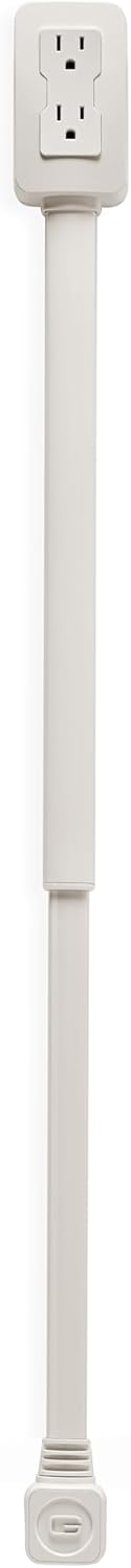 Electrical Outlet Extender. Access Hard-to-Reach Outlets! Features USB-A, USB-C, and 2 AC Outlets, Extends 22"-34", Rotates 180°. Use Behind Couches, Nightstands, Desks, and More.