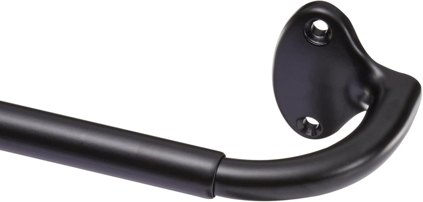 Adjustable Room Darkening Blackout Curtain Rod, 48" to 88", Nickel