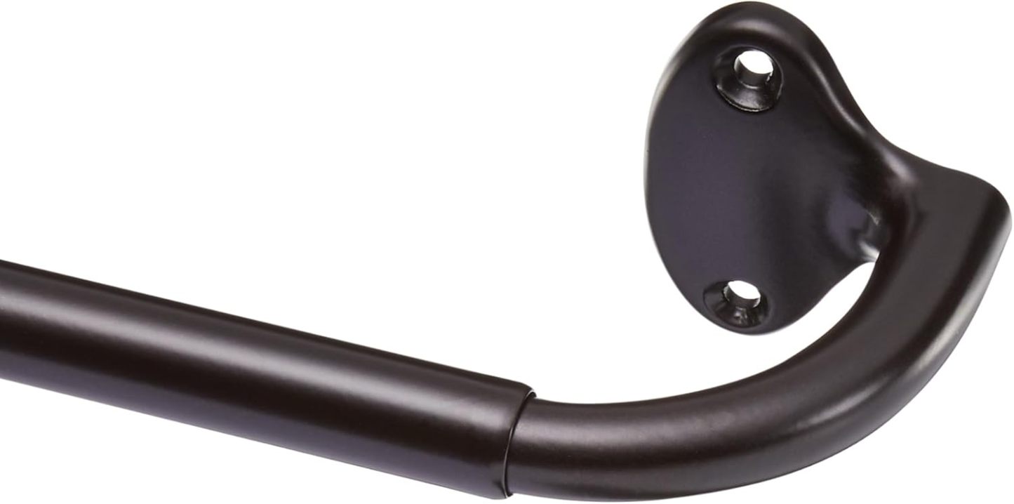Adjustable Room Darkening Blackout Curtain Rod, 48" to 88", Nickel
