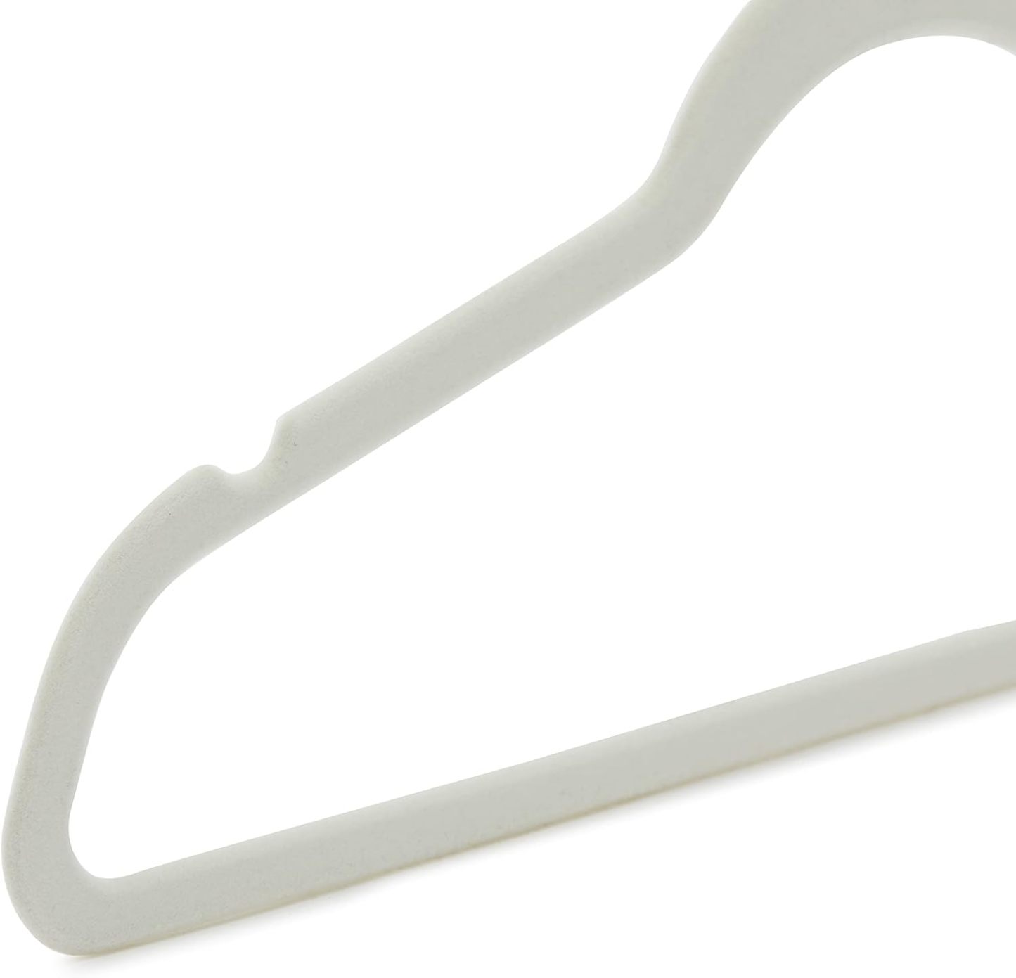 Velvet, Non-Slip Suit Clothes Hangers, Ivory/Rose Gold - Pack of 30
