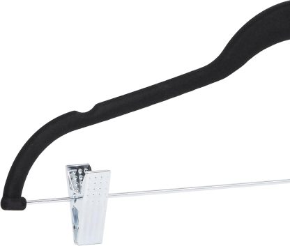 Velvet, Non-Slip Suit Clothes Hangers, Ivory/Rose Gold - Pack of 30