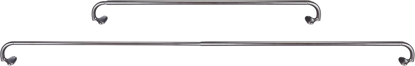 Adjustable Room Darkening Blackout Curtain Rod, 48" to 88", Nickel