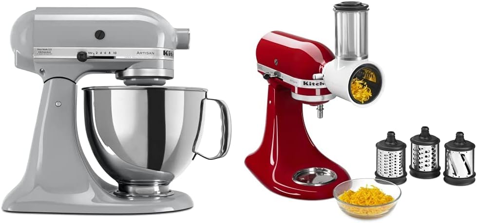 KitchethtnAid Artisan Series 5-Quart Tilt-Head Stand Mixer, Empire Red, KSM150PSER