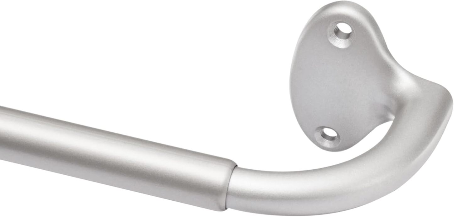 Adjustable Room Darkening Blackout Curtain Rod, 48" to 88", Nickel