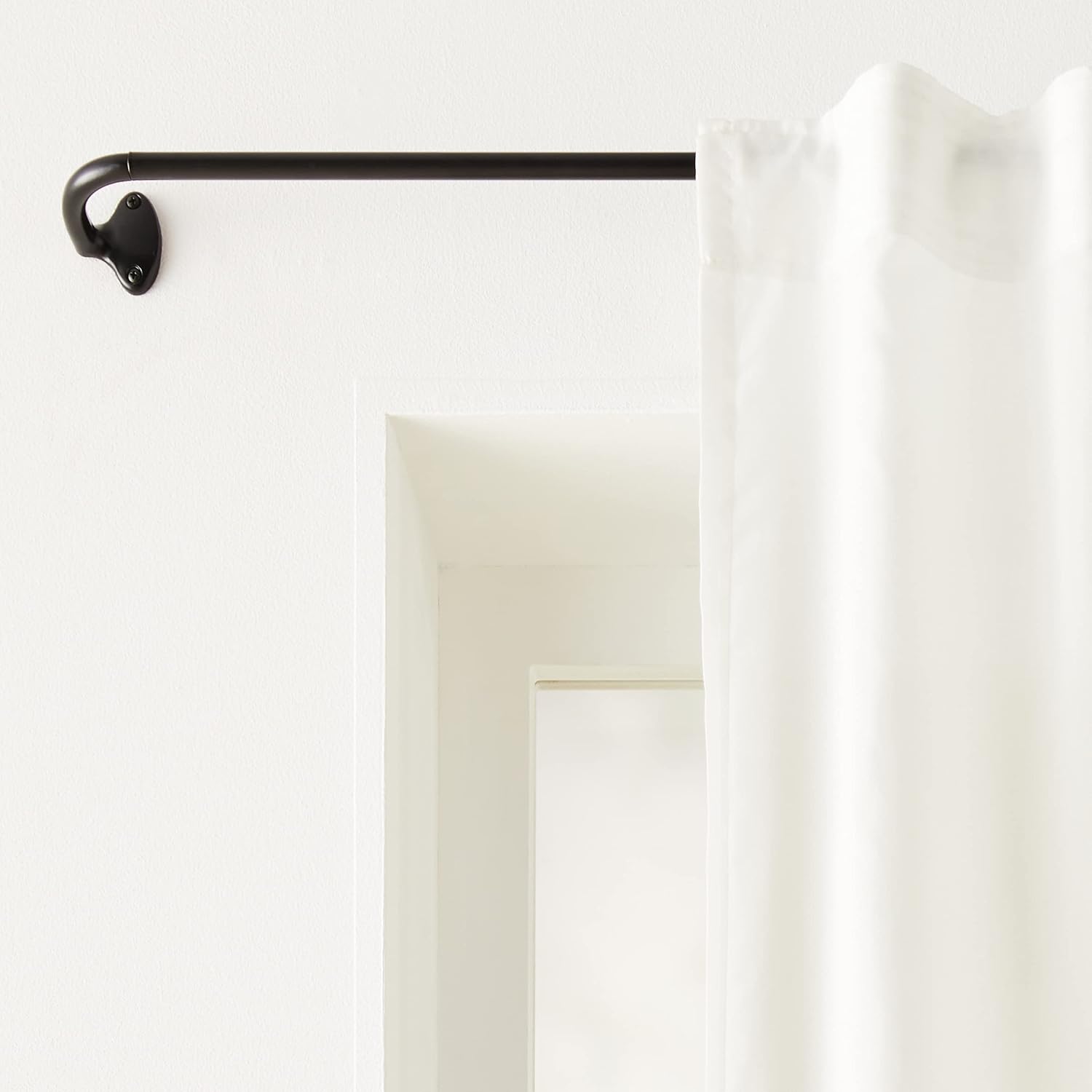 Adjustable Room Darkening Blackout Curtain Rod, 48" to 88", Nickel