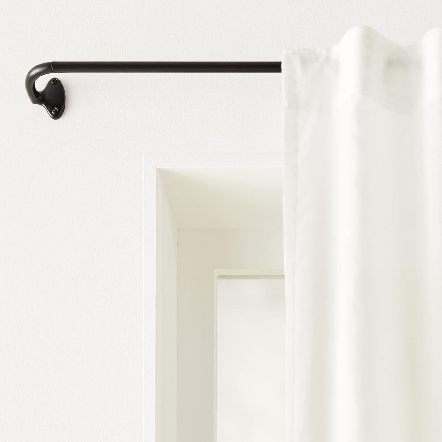 Adjustable Room Darkening Blackout Curtain Rod, 48" to 88", Nickel