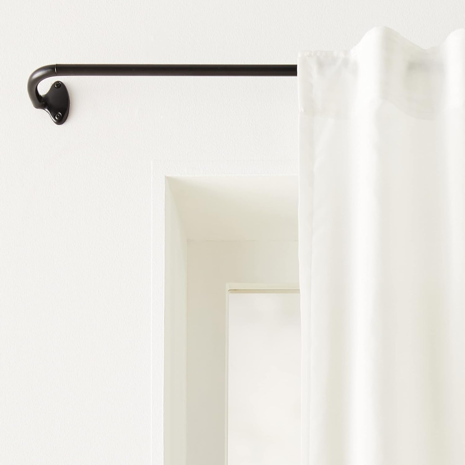Adjustable Room Darkening Blackout Curtain Rod, 48" to 88", Nickel