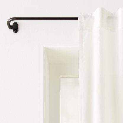 Adjustable Room Darkening Blackout Curtain Rod, 48" to 88", Nickel