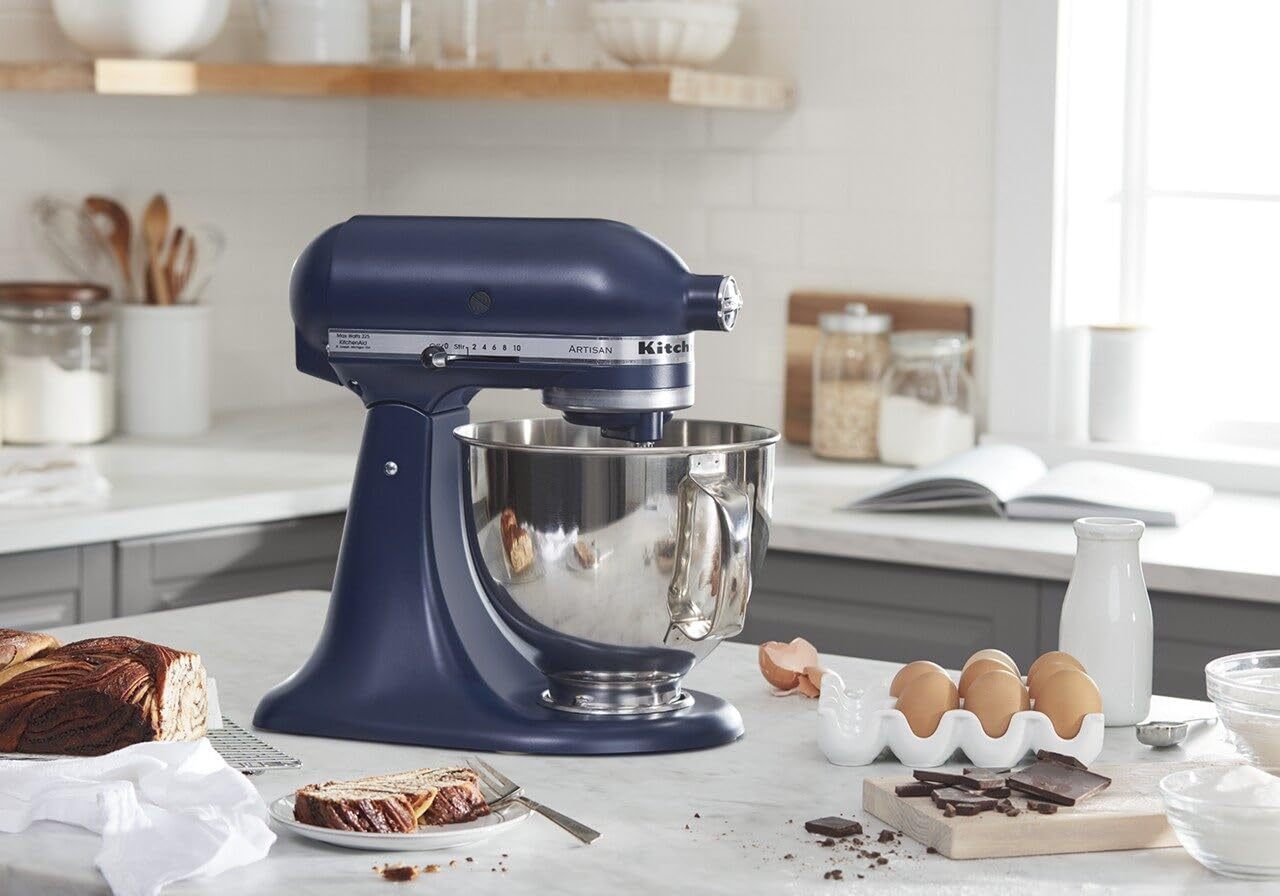 KitchethtnAid Artisan Series 5-Quart Tilt-Head Stand Mixer, Empire Red, KSM150PSER