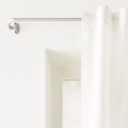 Adjustable Room Darkening Blackout Curtain Rod, 48" to 88", Nickel