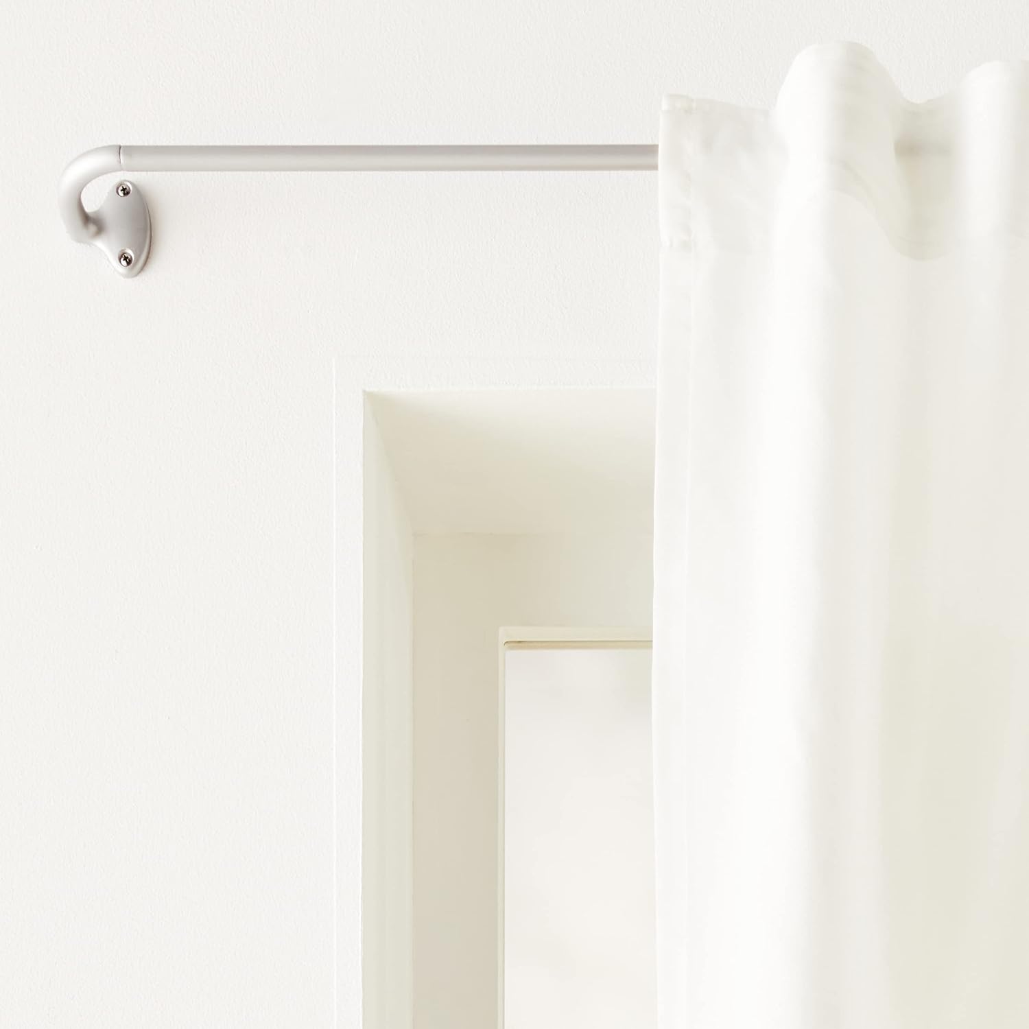Adjustable Room Darkening Blackout Curtain Rod, 48" to 88", Nickel