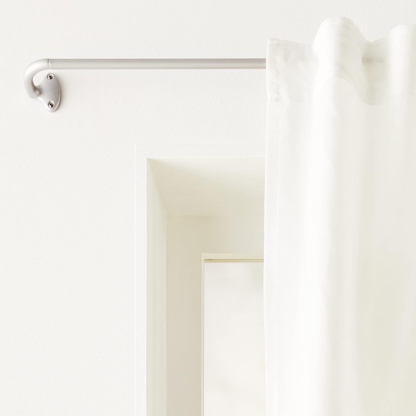 Adjustable Room Darkening Blackout Curtain Rod, 48" to 88", Nickel