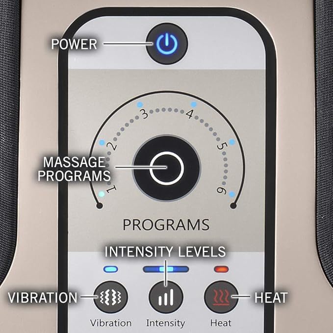 💥QthtVC Last Day Christmas Sale!!!🎉Hothtmedics Therapist Select 2.0 Foot & Calf Massager with Soothing Heat