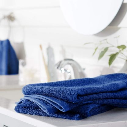 Fade-Resistant Cotton Washcloth - 12-Pack, Black