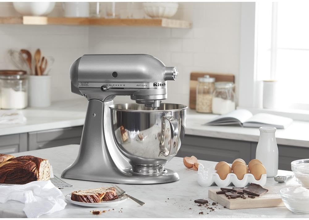 KitchethtnAid Artisan Series 5-Quart Tilt-Head Stand Mixer, Empire Red, KSM150PSER