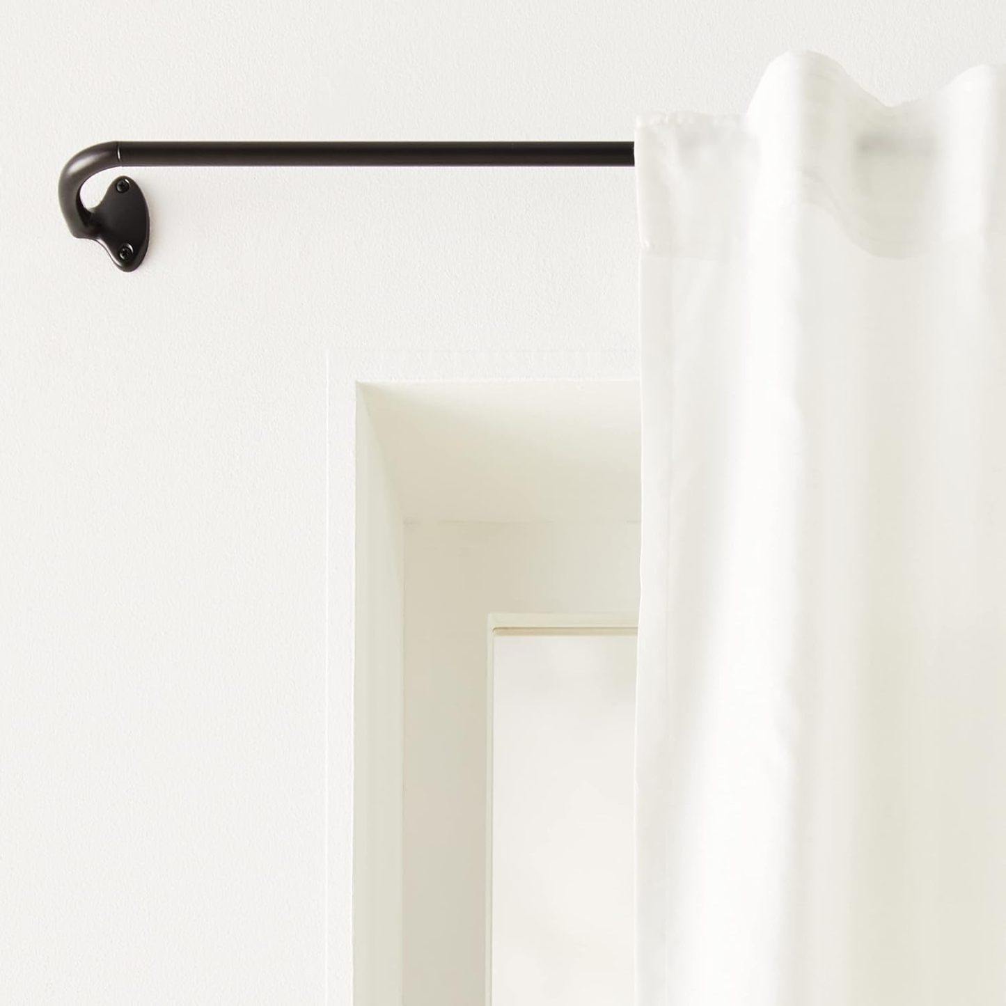 Adjustable Room Darkening Blackout Curtain Rod, 48" to 88", Nickel