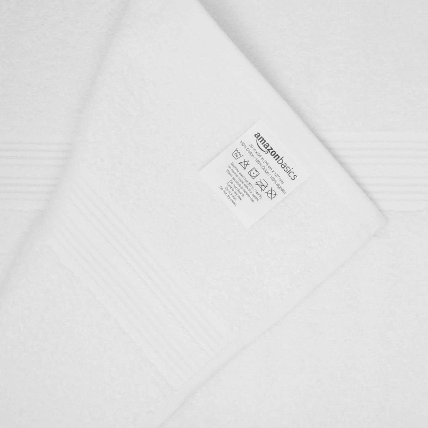 Fade-Resistant Cotton Washcloth - 12-Pack, Black
