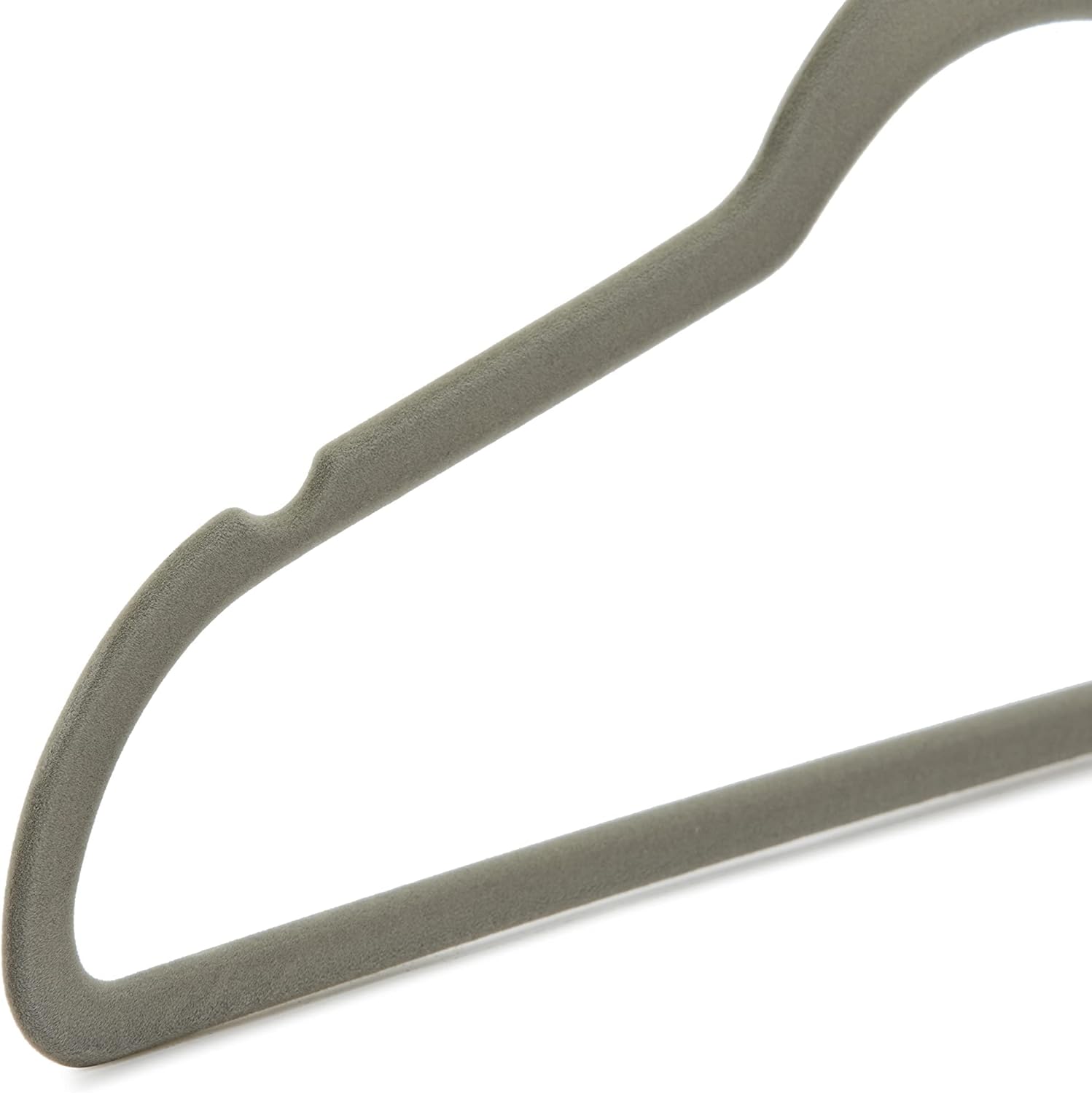 Velvet, Non-Slip Suit Clothes Hangers, Ivory/Rose Gold - Pack of 30