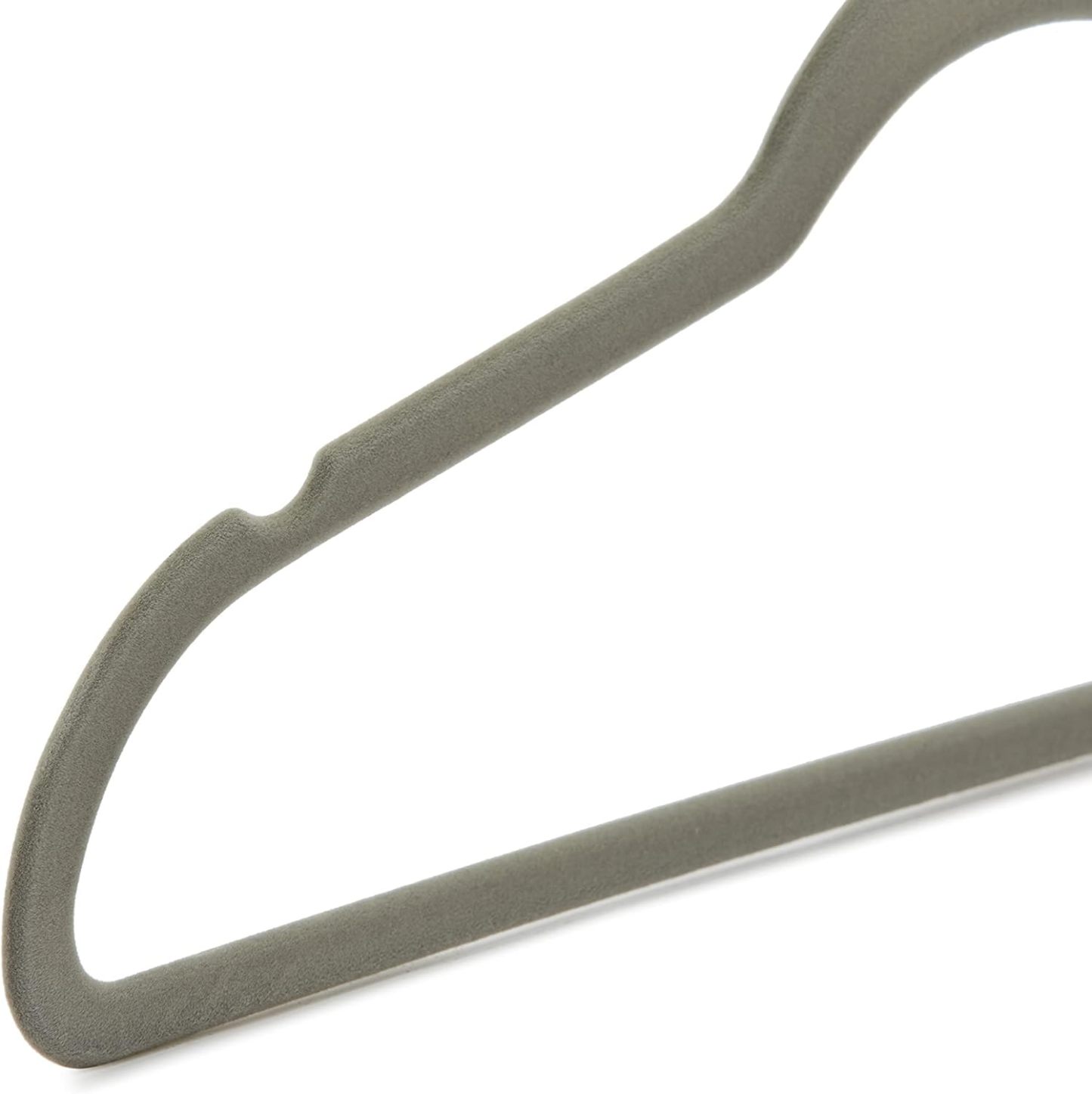 Velvet, Non-Slip Suit Clothes Hangers, Ivory/Rose Gold - Pack of 30