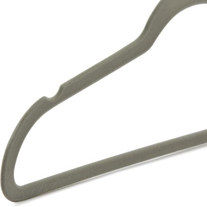 Velvet, Non-Slip Suit Clothes Hangers, Ivory/Rose Gold - Pack of 30