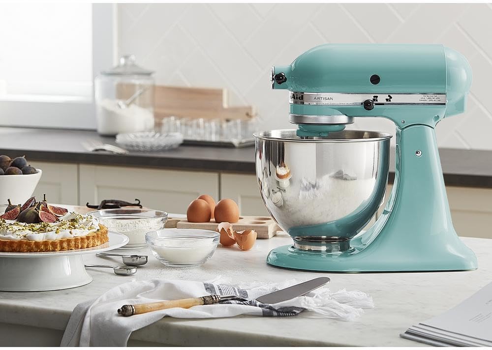 KitchethtnAid Artisan Series 5-Quart Tilt-Head Stand Mixer, Empire Red, KSM150PSER
