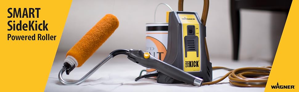 Wagner SMART Sidekick Paint Roller Paint Applicator Tool for Home Improvement Painting Projects