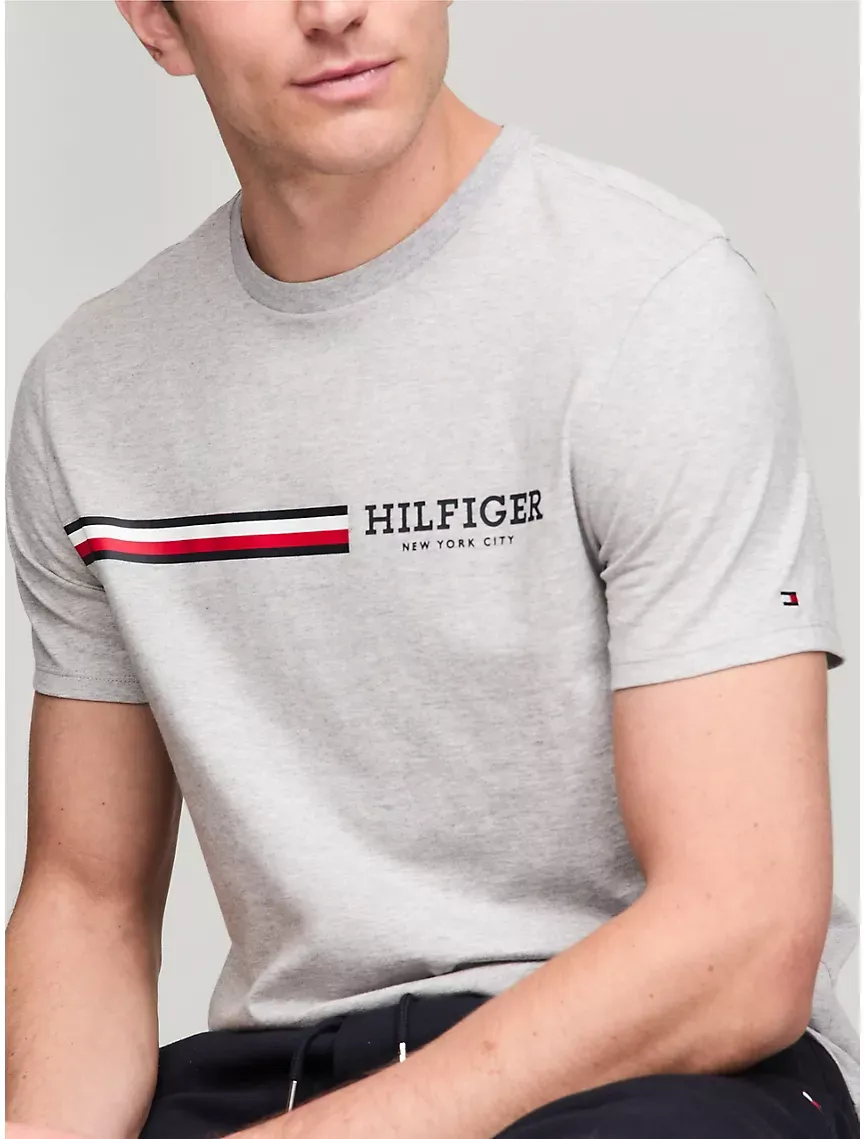 Signature hilthtfiger Stripe Graphic T-Shirt