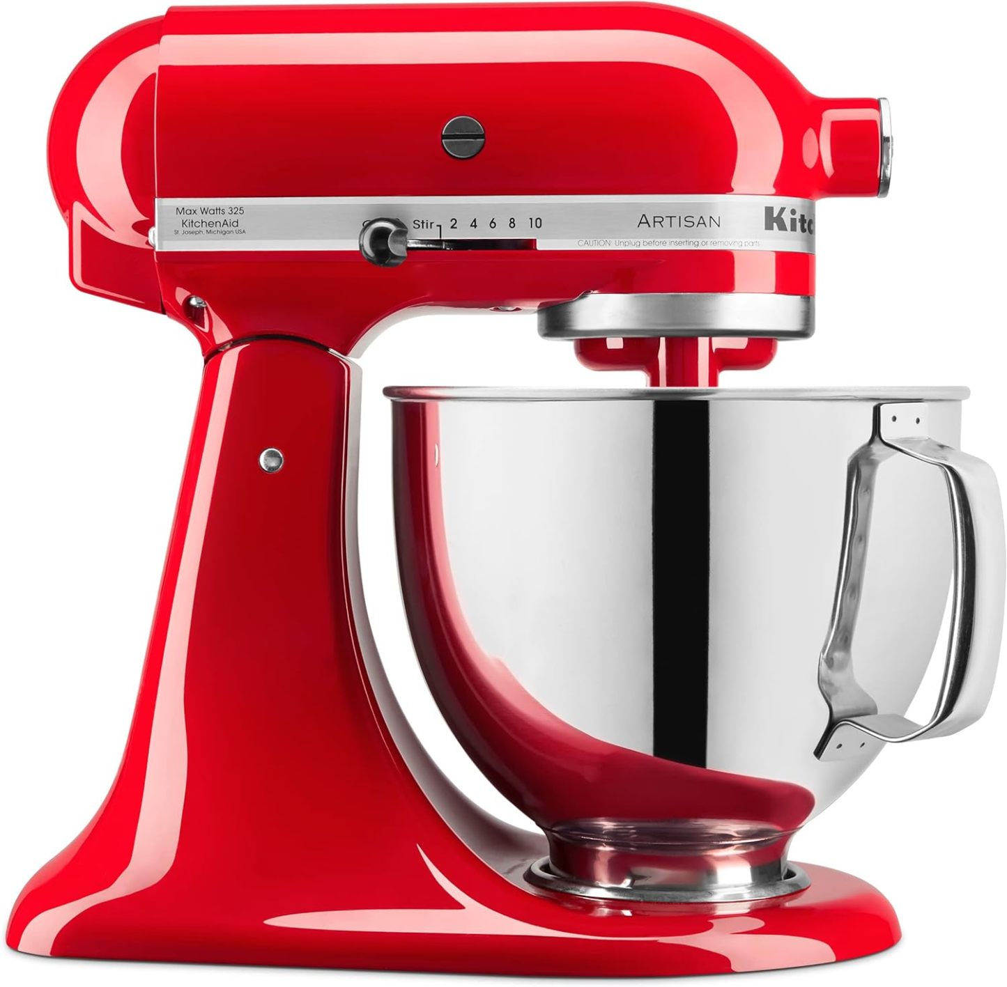 KitchethtnAid Artisan Series 5-Quart Tilt-Head Stand Mixer, Empire Red, KSM150PSER