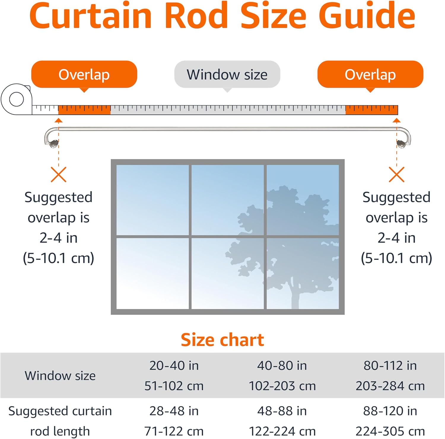 Adjustable Room Darkening Blackout Curtain Rod, 48" to 88", Nickel