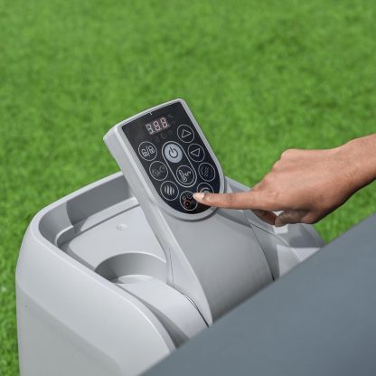 Coleman SaluSpa AirJet Inflatable Hot Tub Square Portable Outdoor Spa（4 to 6 Person）