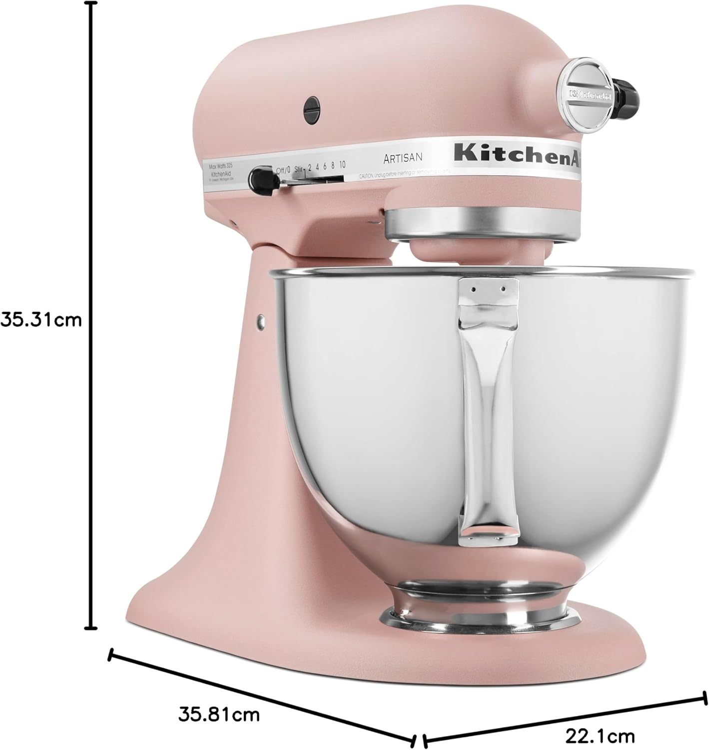 KitchethtnAid Artisan Series 5-Quart Tilt-Head Stand Mixer, Empire Red, KSM150PSER
