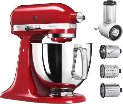 KitchethtnAid Artisan Series 5-Quart Tilt-Head Stand Mixer, Empire Red, KSM150PSER