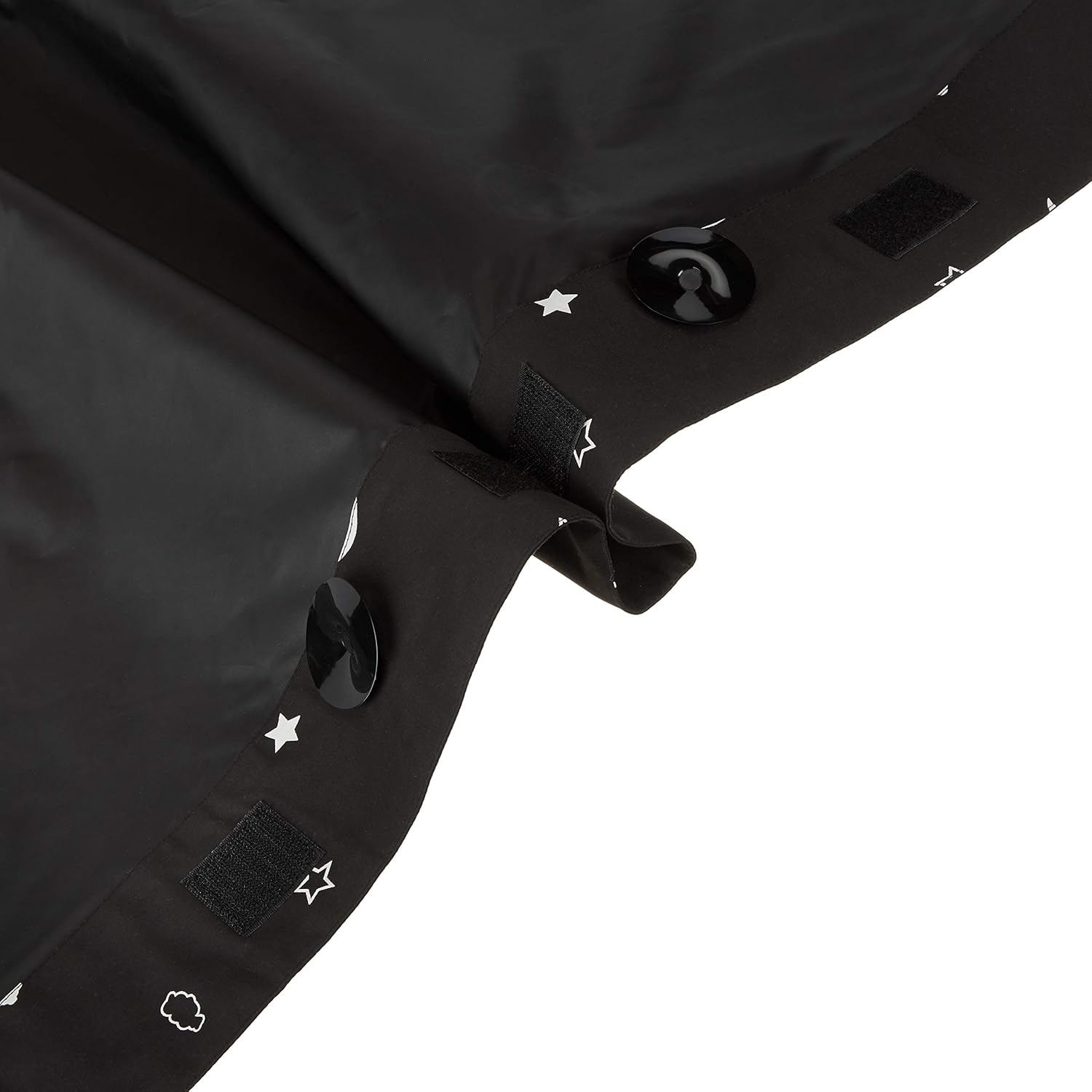 Portable Window Blackout Shades with Suction Cups, Moon and Stars Design, 78 x 50 Inch, 1 Pack