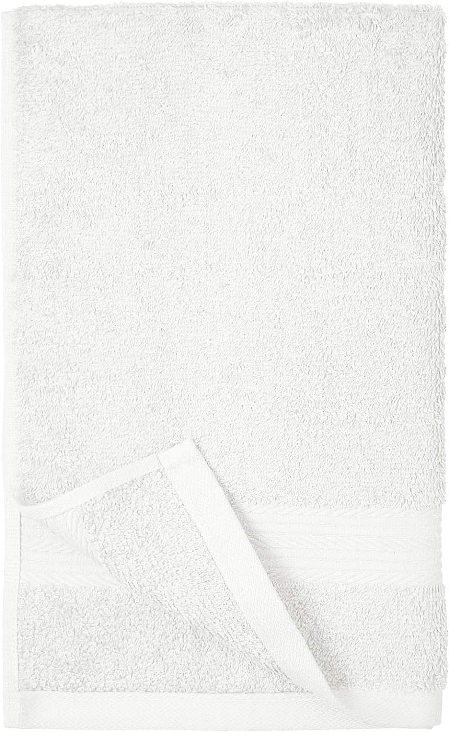 Fade-Resistant Cotton Washcloth - 12-Pack, Black