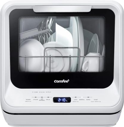 COMFEE' Portable Mini Countertop Dishwasher