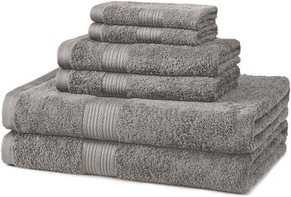 Fade-Resistant Cotton Washcloth - 12-Pack, Black
