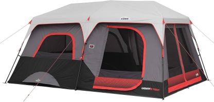 COthtRE 10-Person Lighted Instant Cabin Tent