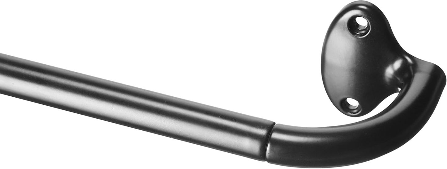 Adjustable Room Darkening Blackout Curtain Rod, 48" to 88", Nickel