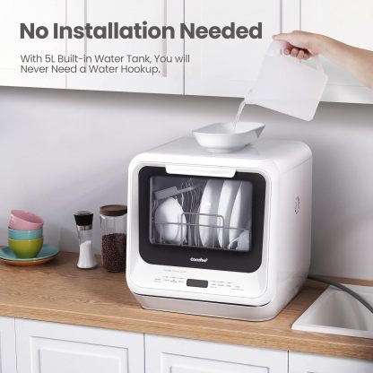 COMFEE' Portable Mini Countertop Dishwasher