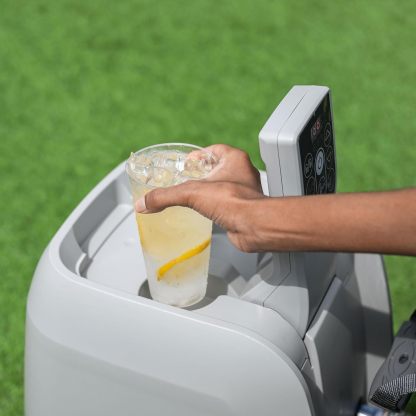 Coleman SaluSpa AirJet Inflatable Hot Tub Square Portable Outdoor Spa（4 to 6 Person）