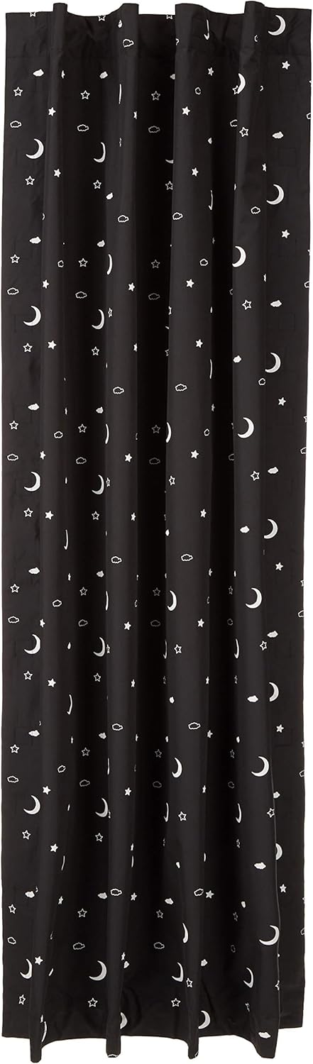 Portable Window Blackout Shades with Suction Cups, Moon and Stars Design, 78 x 50 Inch, 1 Pack