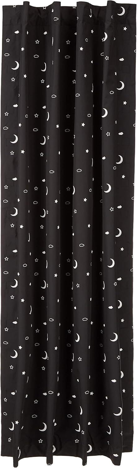 Portable Window Blackout Shades with Suction Cups, Moon and Stars Design, 78 x 50 Inch, 1 Pack