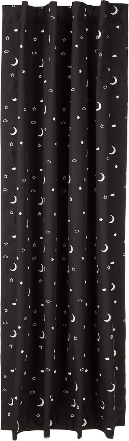 Portable Window Blackout Shades with Suction Cups, Moon and Stars Design, 78 x 50 Inch, 1 Pack