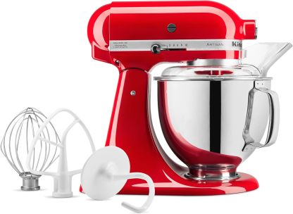 KitchethtnAid Artisan Series 5-Quart Tilt-Head Stand Mixer, Empire Red, KSM150PSER